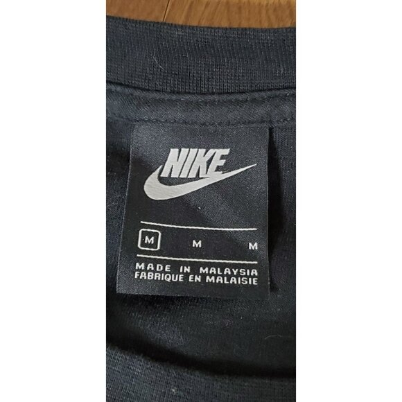 Nike Unisex Black Crewneck Sweatshirt With White Stripe Detail & Logo - Picture 7 of 7